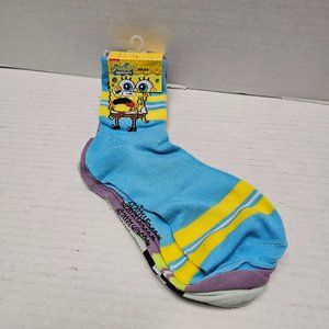 New Nickelodeon SpongeBob Squarepants Octopus Squid Socks Viacom Shoes 6 -12